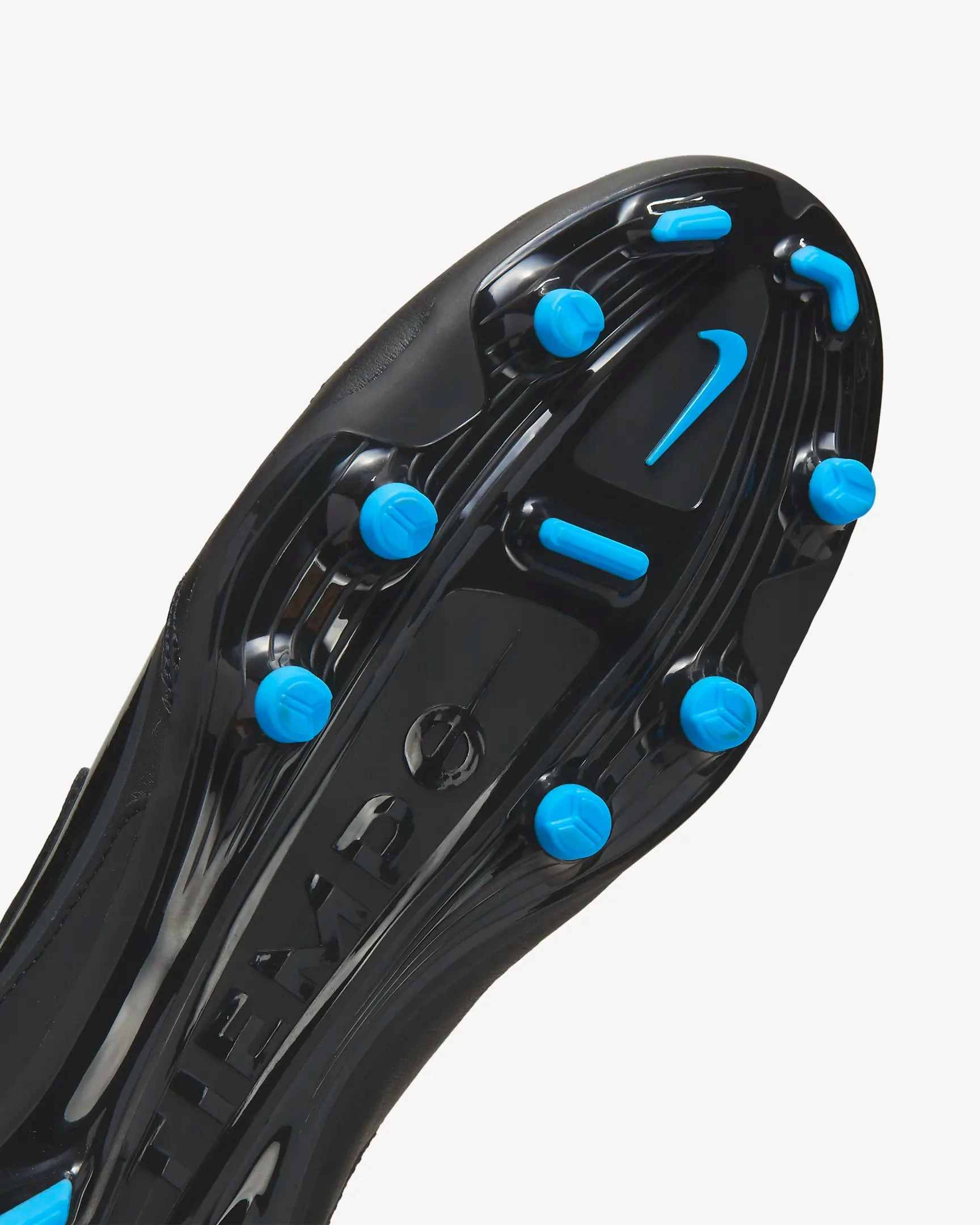 Nike Tiempo Legend 9 Academy Black Leather Soccer Cleats MG - Image 4