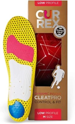 Currex Cleatpro Performance Insoles Low Profile Red