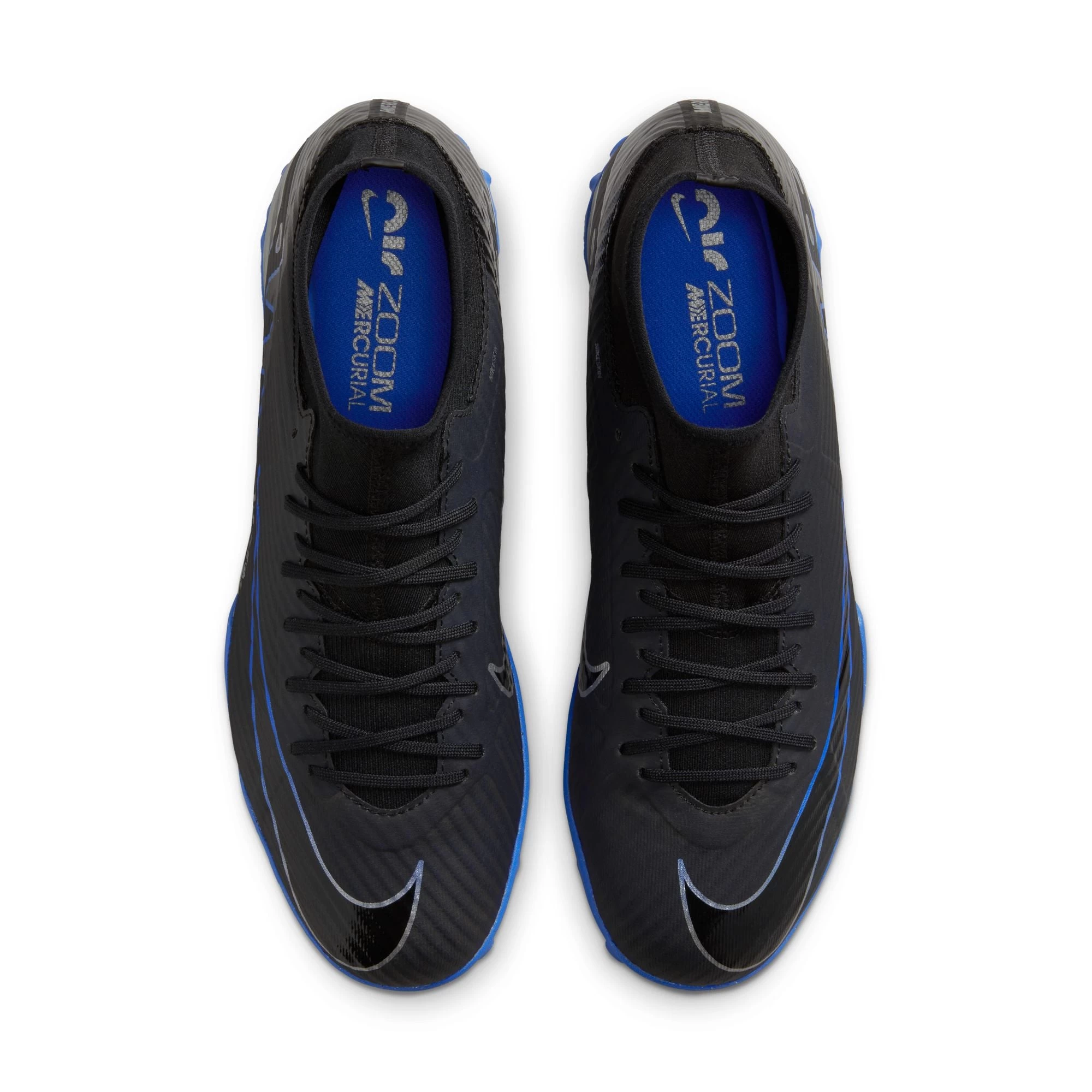 Nike Zoom Superfly 9 Academy TF Turf Soccer Shoes Black Chrome Royal - Image 10