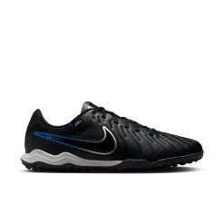 Nike Tiempo Legend 10 Academy TF Turf Soccer Shoes Black Chrome Blue