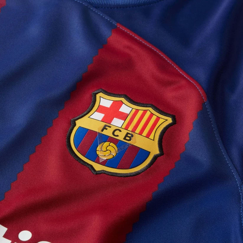 Nike Men's FC Barcelona 2023/24 Stadium Home - No Front Sponsor Logo