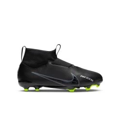 Nike Jr. Zoom Mercurial Superfly 9 Academy Soccer Cleats Black Laceless