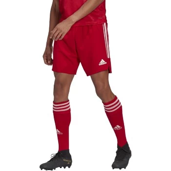 Adidas Condivo 21 Youth Red/White Soccer Short - Image 5