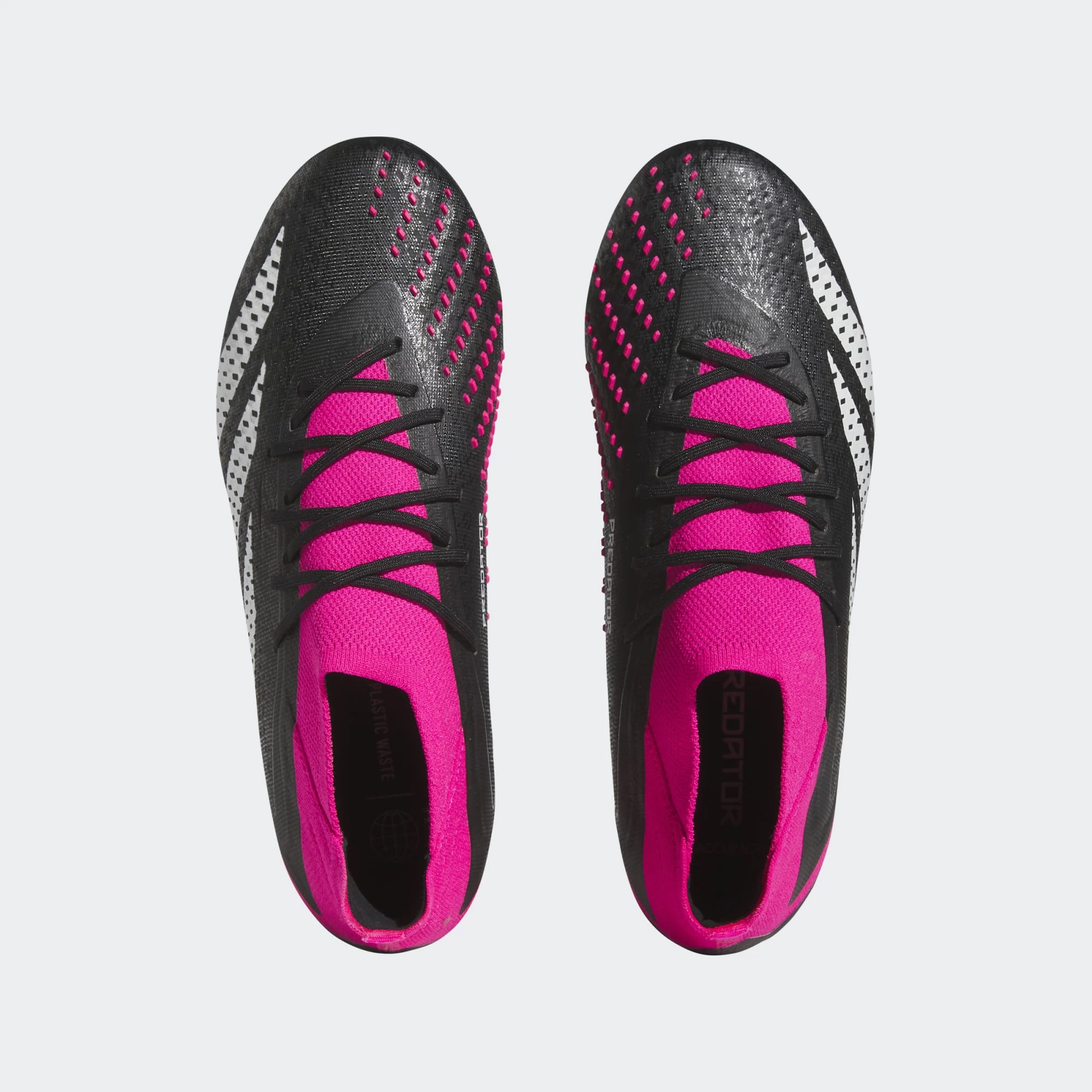 Adidas Predator Accuracy.1 FG Soccer Cleats Black White Pink - Image 2