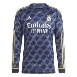 Adidas Men's Real Madrid 23/24 Long Sleeve Away Jersey