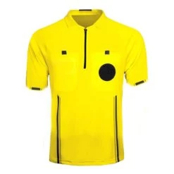 KwikGoal Yellow Soccer Referee Jersey Short Sleeve