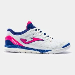 Joma Regate Rebound Indoor Soccer Shoes White/Fuchsia