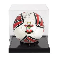 Matt Le Tissier Signed Southampton FC Football - In Acrylic Display Case