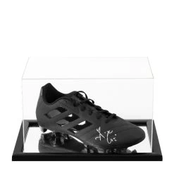 Ally McCoist Signed Football Boot - Adidas, Black - In Acrylic Display Case