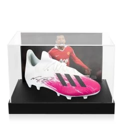 Nani Signed Football Boot - Adidas - In Acrylic Photo Display Case