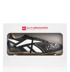Ryan Giggs Signed Football Boot - Reebok, Black/Silver/Gold - Gift Box
