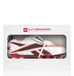 Ryan Giggs Signed Football Boot - Reebok, White/Red - Gift Box
