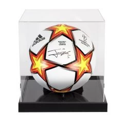 Jorginho Signed Football - UEFA Champions League - In Acrylic Display Case