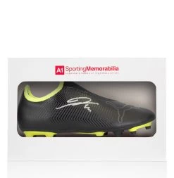 Pierre-Emerick Aubameyang Signed Football Boot - Puma, Black - Gift Box