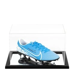 John Terry Signed Football Boot - Nike, Blue - In Acrylic Display Case