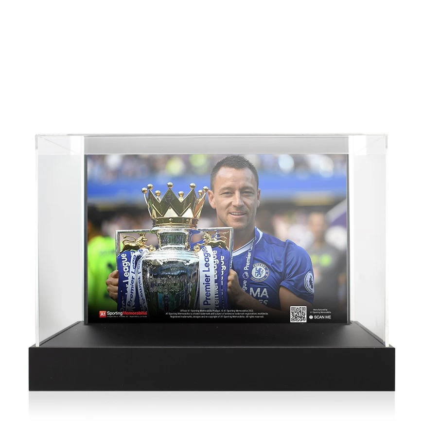 John Terry Signed Football Boot - Adidas, Black - In Acrylic Photo Display Case - Image 2