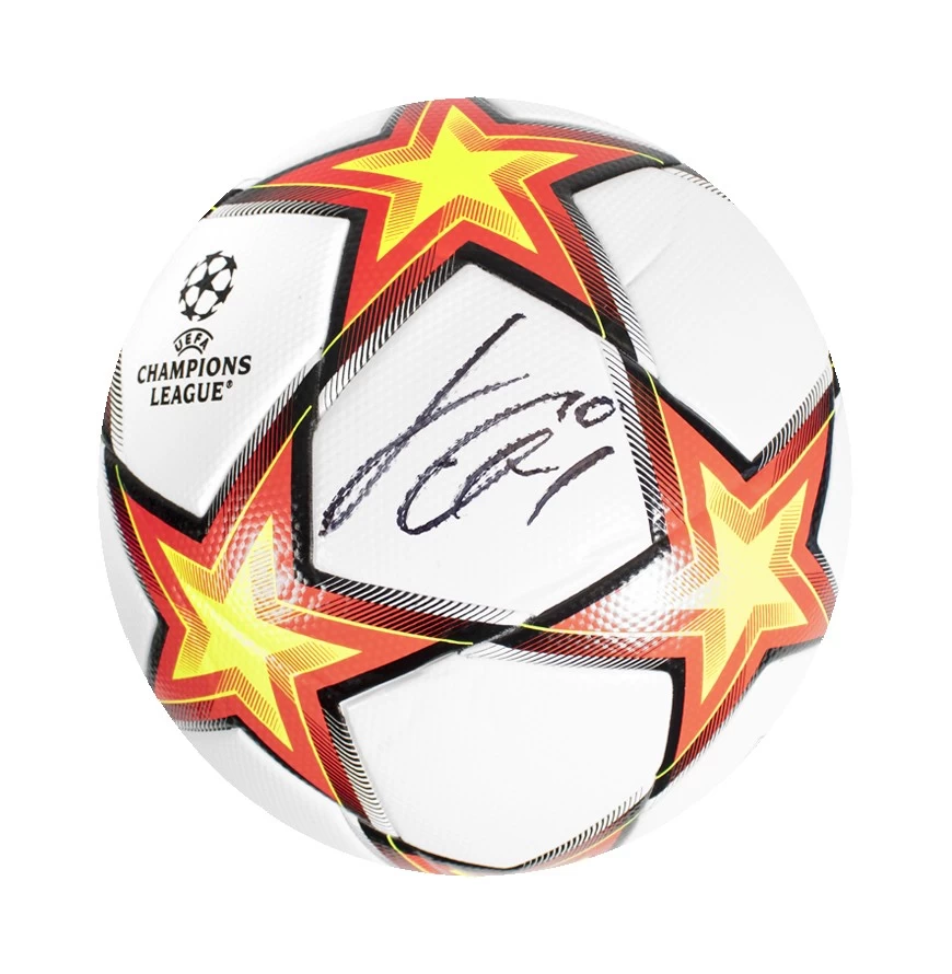 Jack Grealish Signed UEFA Champions League Football - In Acrylic Display Case - Image 2