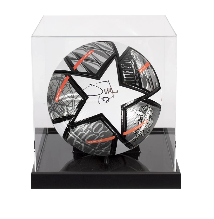 Sadio Mane Signed Champions League Football - In Acrylic Display Case