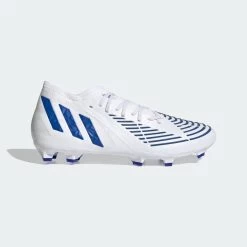 Adidas Predator Edge .2 Firm Ground Soccer Cleats Cloud White Blue