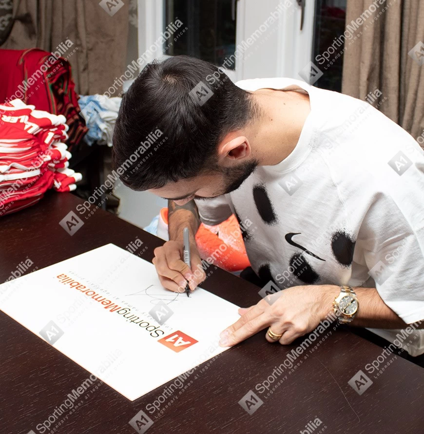 Bruno Fernandes Signed Football Boot - Nike Vapor, Black/Red - In Acrylic Photo Display Case - Image 6