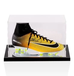 Philippe Coutinho Signed Football Boot Orange Nike Mercurial - In Acrylic Case