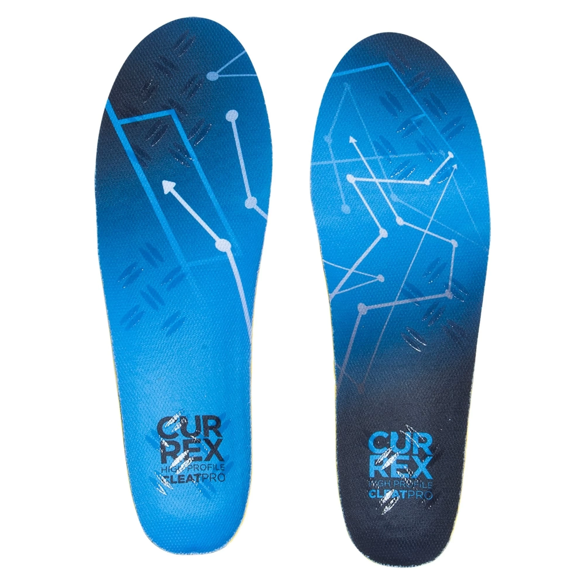Currex Cleatpro Performance Insoles High Arch Profile Blue - Image 2