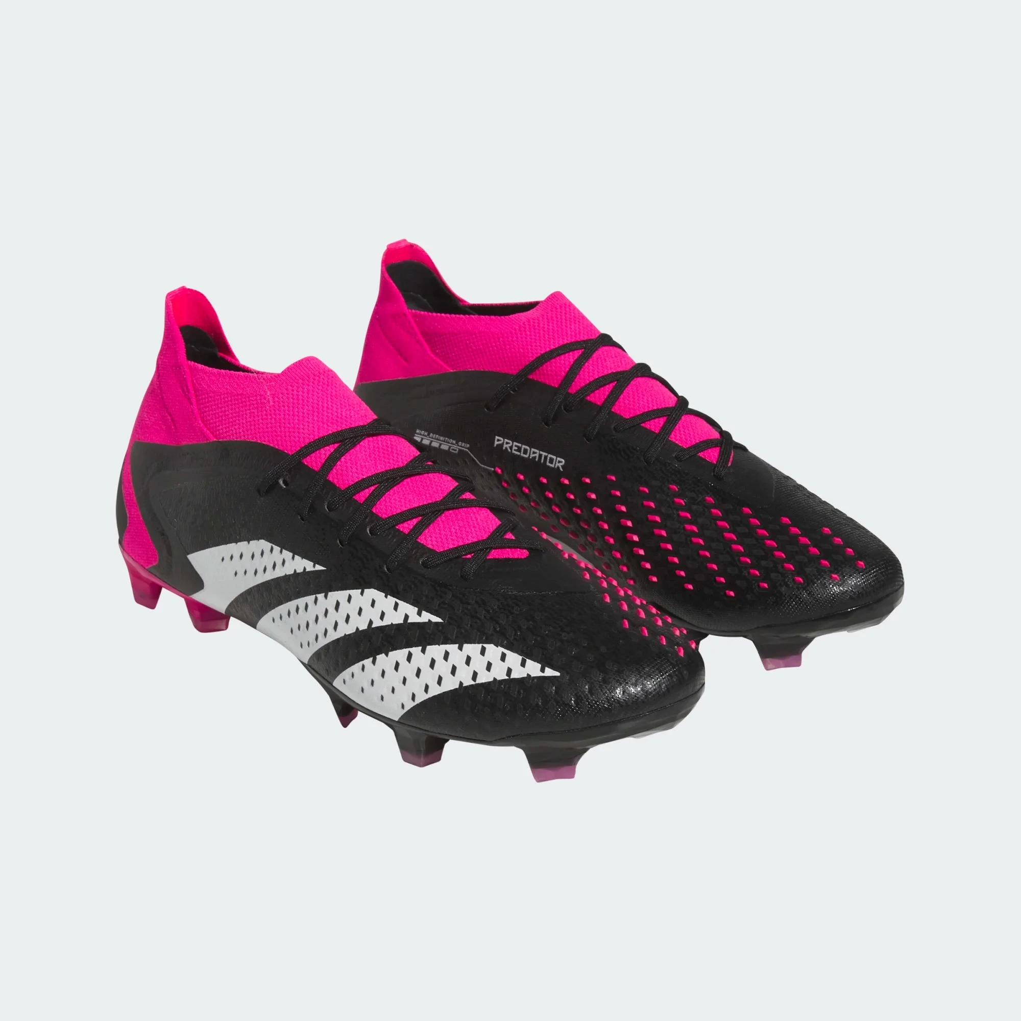 Adidas Predator Accuracy.1 FG Soccer Cleats Black White Pink - Image 3
