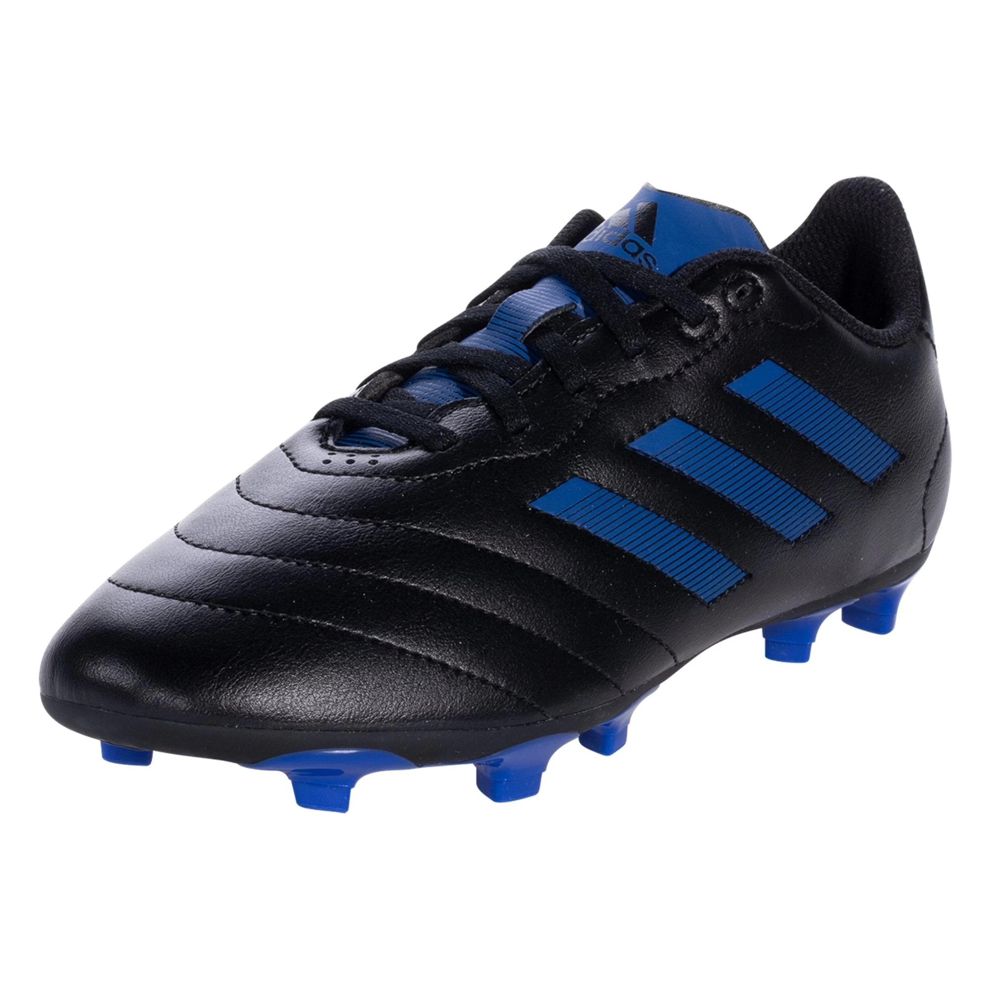 Adidas Goletto Youth Toddler Soccer Cleats Black Blue - Image 3
