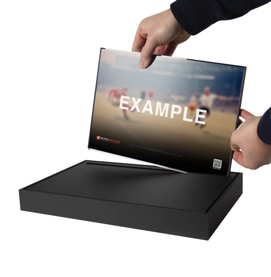 Eric Cantona Signed Football Boot - Nike Premier, Black - In Acrylic Photo Display Case - Image 8