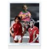 Welsh Football Legends Triple Photo - Southall, Thomas, Jones
