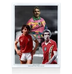 Welsh Football Legends Triple Photo - Southall, Thomas, Jones