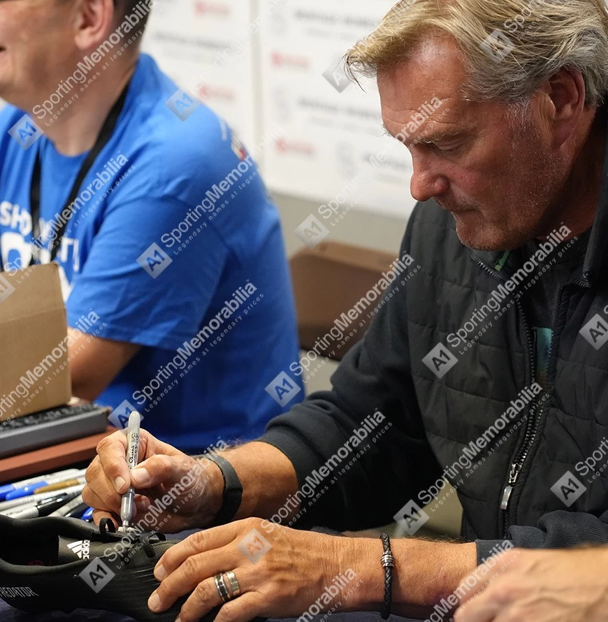 Framed Glenn Hoddle Signed Football Boot - Adidas - Bubble Framed - Image 4