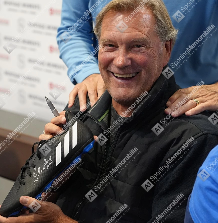 Framed Glenn Hoddle Signed Football Boot - Adidas - Bubble Framed - Image 5