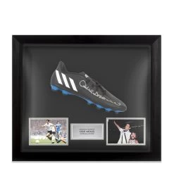Framed Ossie Ardiles Signed Football Boot - Adidas - Bubble Framed