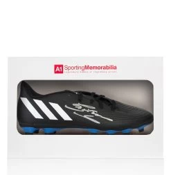 Chris Waddle Signed Football Boot - Adidas - Gift Box