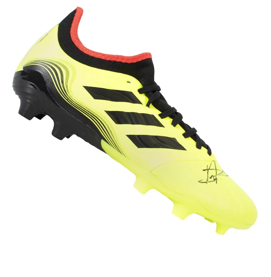 Pedri Signed Football Boot - Adidas, Yellow - Gift Box - Image 2