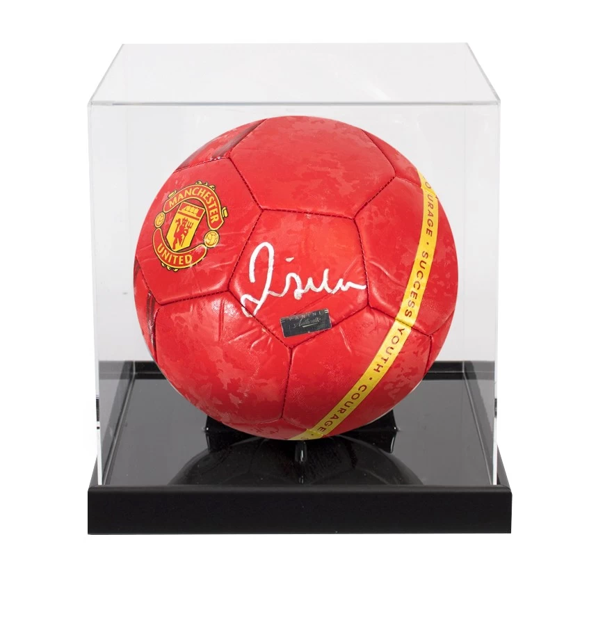 David Beckham Signed Football: Manchester United - In Acrylic Display Case