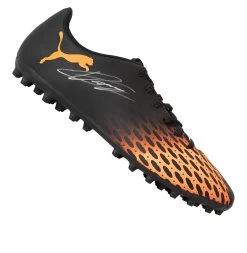 Vincent Kompany Signed Football Boot - Puma, Black