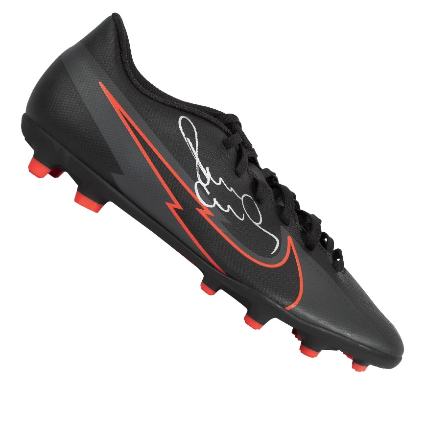 Paul Scholes Signed Football Boot - Nike, Black/Red - In Acrylic Photo Display Case - Image 3