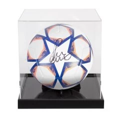 Paul Scholes Signed Champions League Football - In Acrylic Display Case