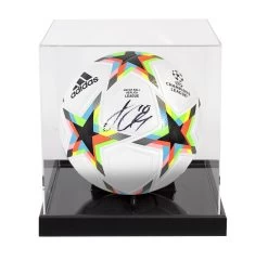 Jack Grealish Signed Champions League Football - In Acrylic Display Case