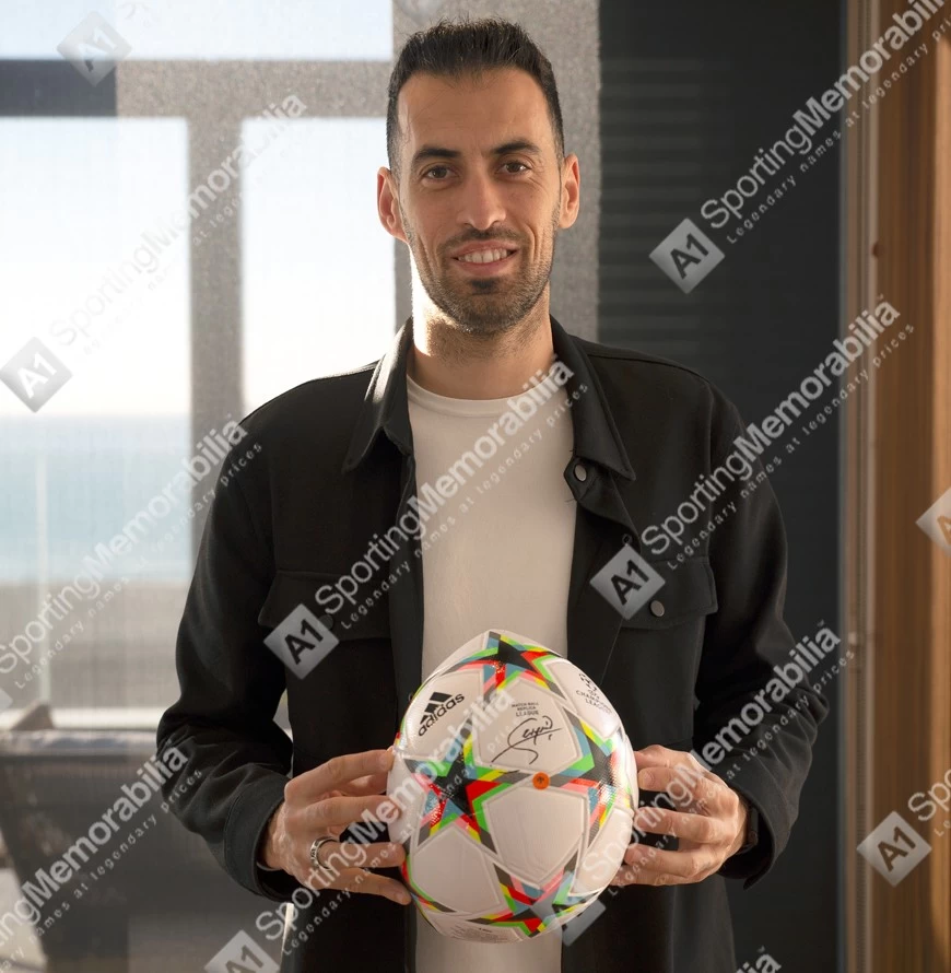 Sergio Busquets Signed Football: Champions League - Image 2