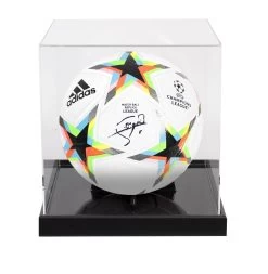 Sergio Busquets Signed Football: Champions League - In Acrylic Display Case