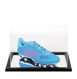 Joao Felix Signed Football Boot - Adidas, Blue/Pink - In Acrylic Display Case