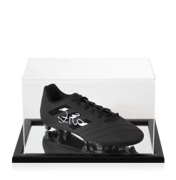 Zico Signed Football Boot - Adidas Blackout - In Acrylic Display Case