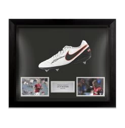 PRE-FRAMED Jack Wilshere Signed Football Boot - West Ham United