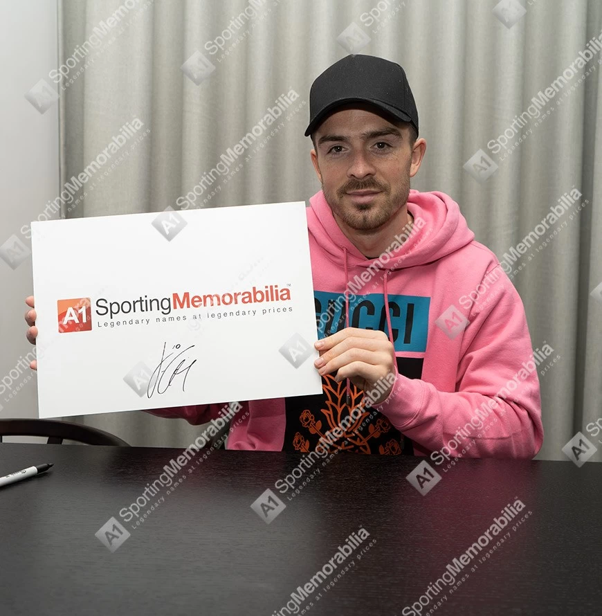 Jack Grealish Signed UEFA Champions League Football - In Acrylic Display Case - Image 4