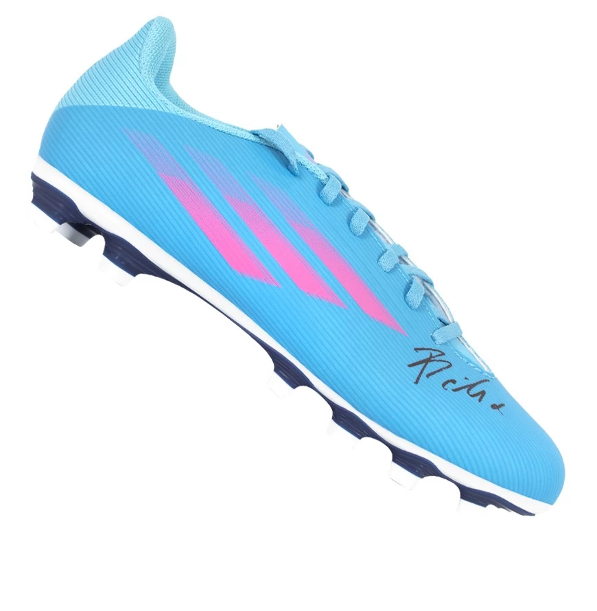 Framed Joao Felix Signed Football Boot - Adidas, Blue/Pink - Bubble Framed - Image 2