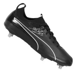 Kevin Keegan Signed Football Boot - Puma, Black