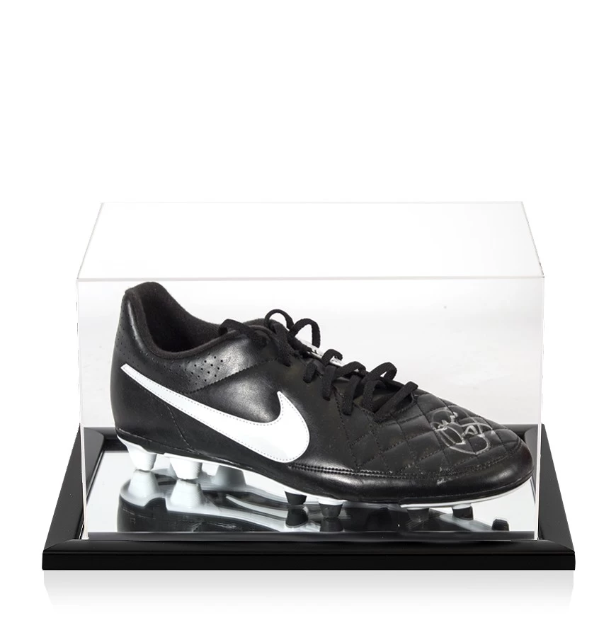 Ole Gunnar Solskjaer Signed Football Boot - In Acrylic Display Case